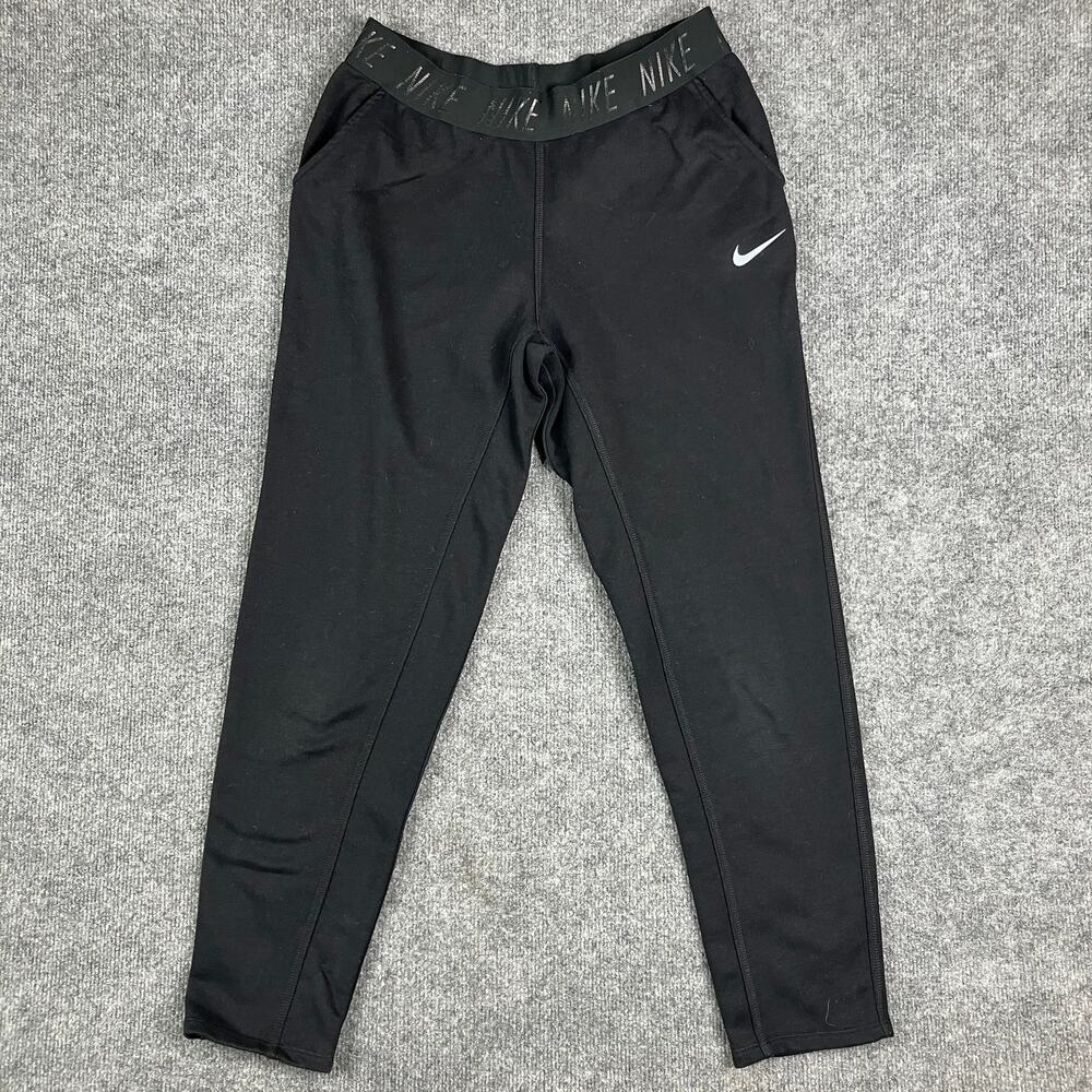 Nike Dri-Fit Leggings Womens Size M Black Compression Athletic Running Stretch